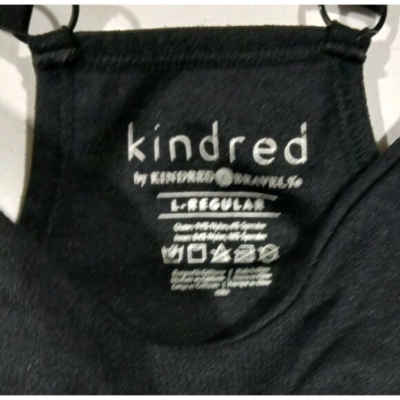 Kindred Bravely Racerback Bra Size Large Black Maternity Nursing Pumping - Picture 5 of 8